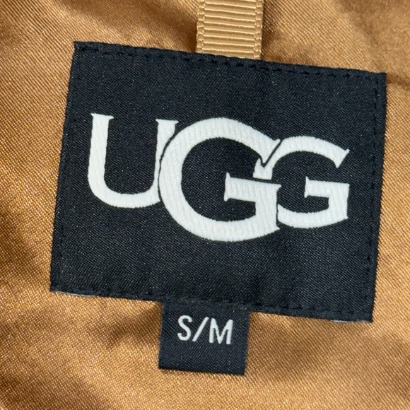 UGG ALESANDRA FAUX FUR WRAP COAT - Picture 3 of 3